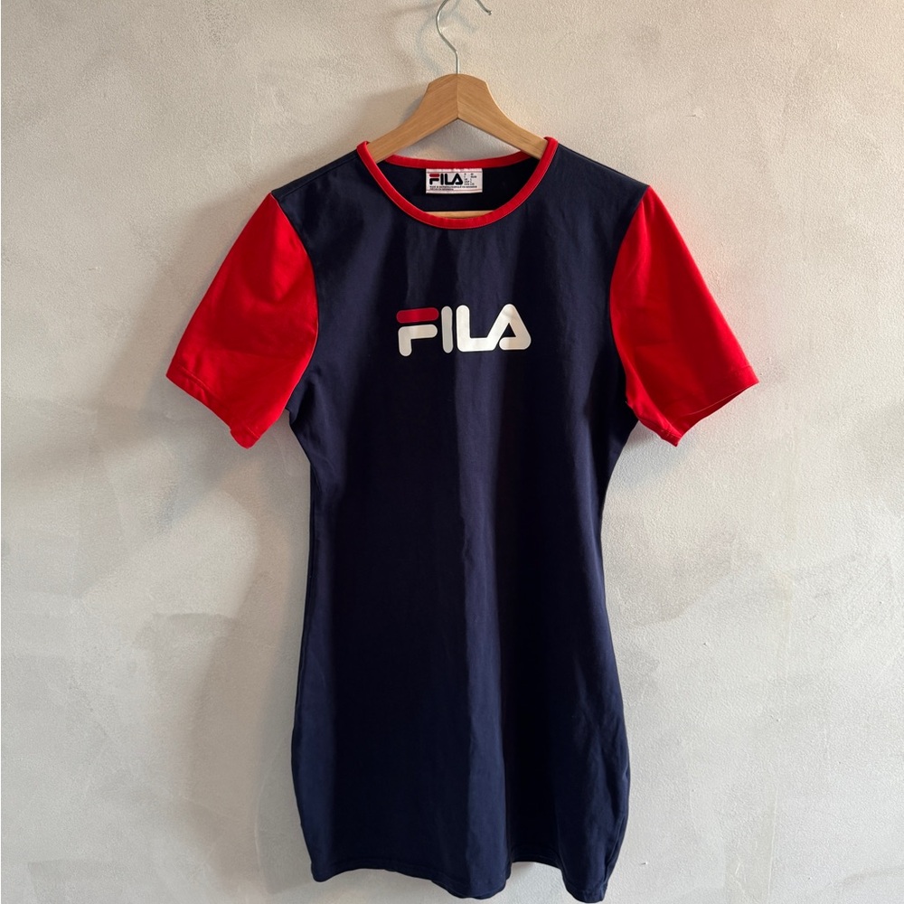 Fila - Navy and Red Mini Dress - Size L